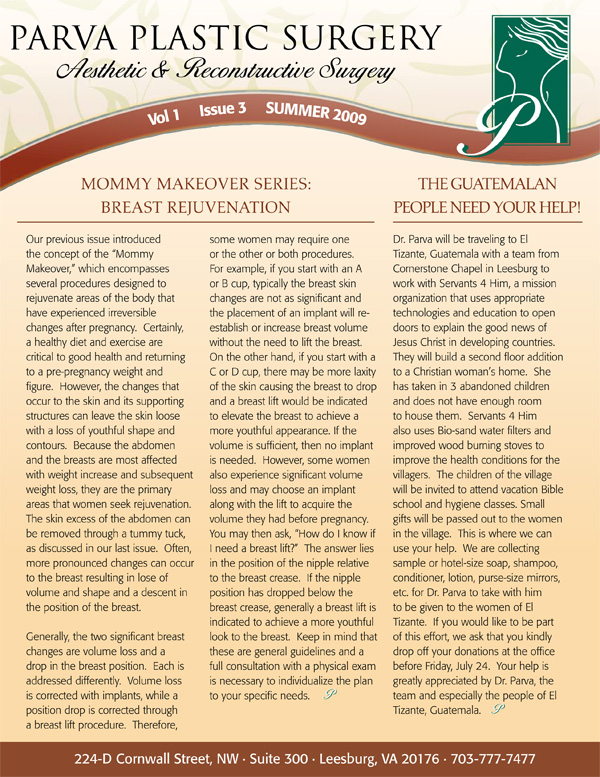 Parva-Summer-2009-Newsletter